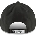 schwarze-verstellbare-gebogene-kappe-9forty-the-league-der-chicago-white-sox-mlb-von-new-era