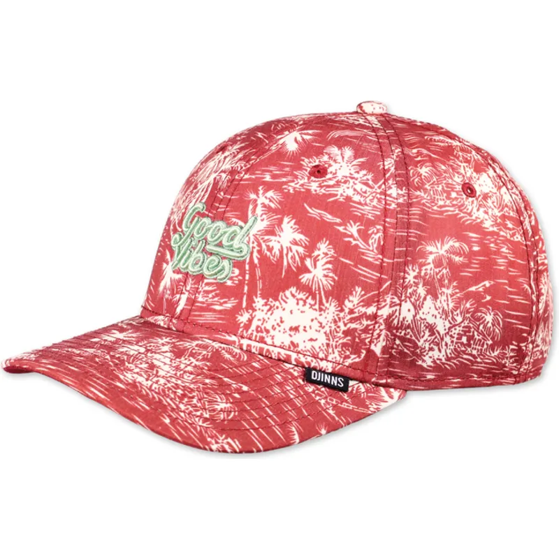 cappelli-curva-rosso-cinghia-regolabile-di-djinns