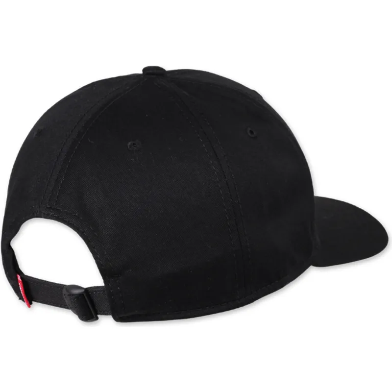 cappelli-curva-nero-cinghia-regolabile-di-djinns