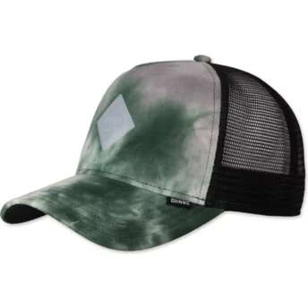 Djinns HFT JerseyBatique Green and Black Trucker Hat