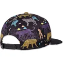 snapback-nero-con-visiera-piatta-gepard-linen-di-djinns