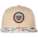 cappello-piatto-beige-snapback-gepard-linen-rev-di-djinns