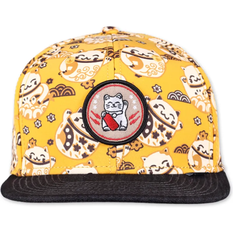 mutzen-flach-gelb-snapback-von-djinns