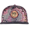 gorra-sort-flad-snapback-peacock-linen-fra-djinns