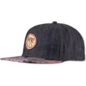 cappello-piatto-nero-snapback-peacock-linen-rev-di-djinns