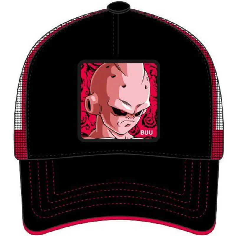 mutzen-gebogen-schwarz-snapback-kid-buu-dragon-ball-von-capslab mutzen-gebogen-schwarz-snapback-kid-buu-dragon-ball-von-capslab
