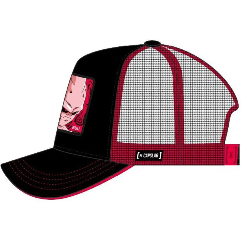 mutzen-gebogen-schwarz-snapback-kid-buu-dragon-ball-von-capslab mutzen-gebogen-schwarz-snapback-kid-buu-dragon-ball-von-capslab