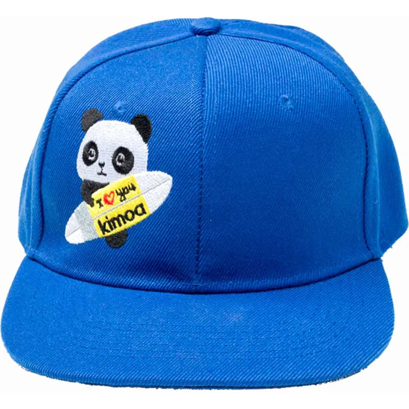 cappello-piatto-blu-snapback-panda-by-domingo-zapata-di-kimoa