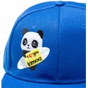 cappello-piatto-blu-snapback-panda-by-domingo-zapata-di-kimoa