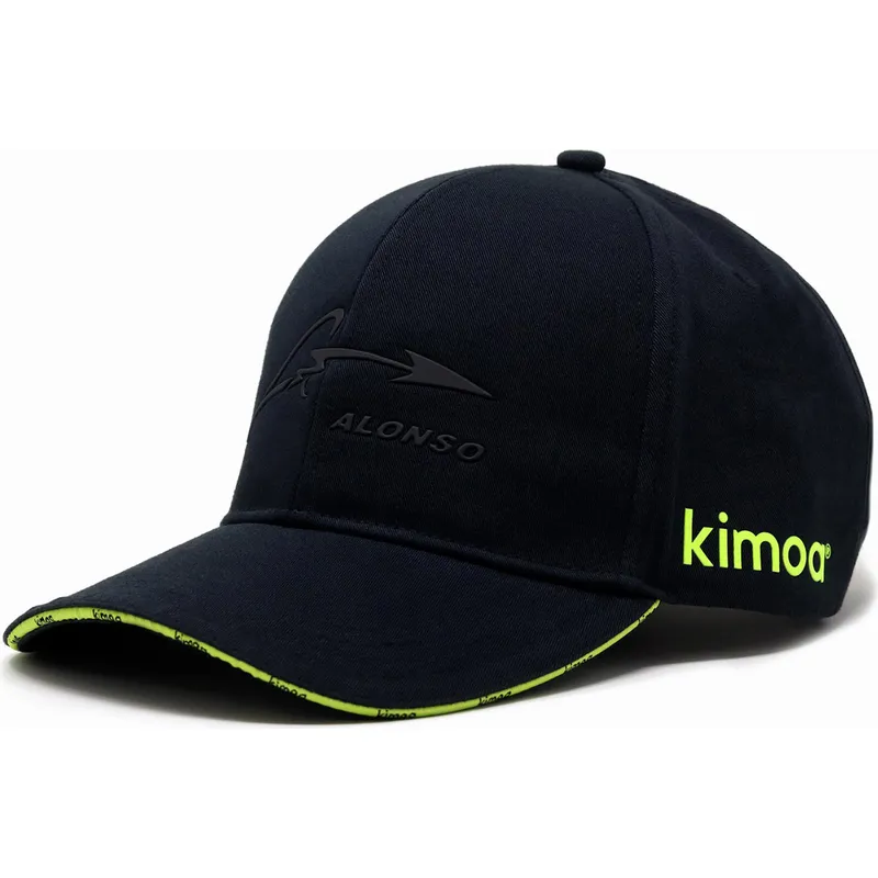 cappelli-curva-nero-cinghia-regolabile-fernando-alonso-dei-aston-martin-formula-1-di-kimoa