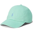 cappellino-curvo-verde-chiaro-regolabile-con-logo-blu-cotton-chino-classic-sport-di-polo-ralph-lauren