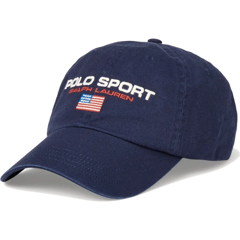 cappelli-curva-blu-marino-cinghia-regolabile-di-polo-ralph-lauren