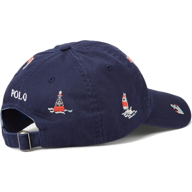 mutzen-gebogen-marineblau-verstellbares-band-von-polo-ralph-lauren mutzen-gebogen-marineblau-verstellbares-band-von-polo-ralph-lauren