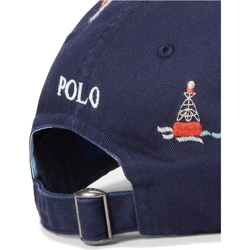cappelli-curva-blu-marino-cinghia-regolabile-di-polo-ralph-lauren