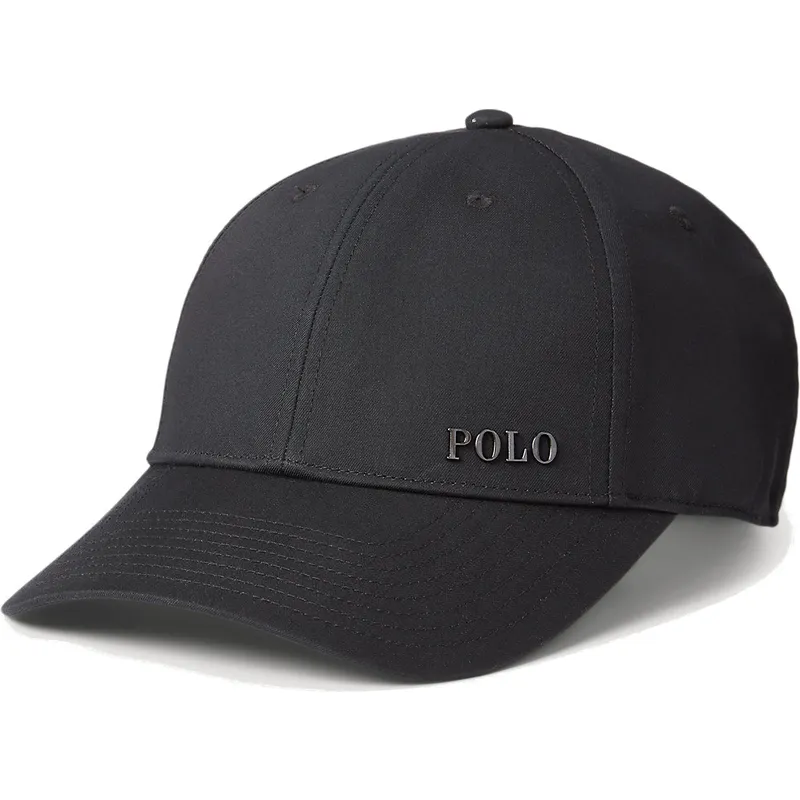 cappelli-curva-nero-cinghia-regolabile-di-polo-ralph-lauren