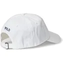 cappelli-curva-bianco-cinghia-regolabile-di-polo-ralph-lauren