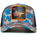 cappellino-trucker-mimetico-blu-fagiano-lucky-luck-stays-down-the-farm-di-goorin-bros