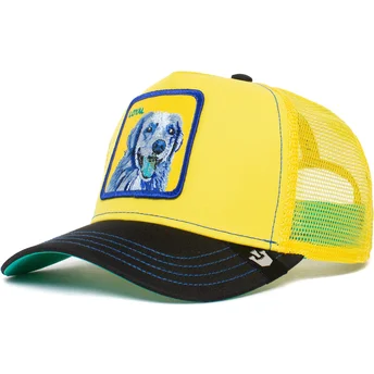 Gorra trucker amarilla y negra perro labrador retriever Loyal Doggy Trip The Farm de Goorin Bros.