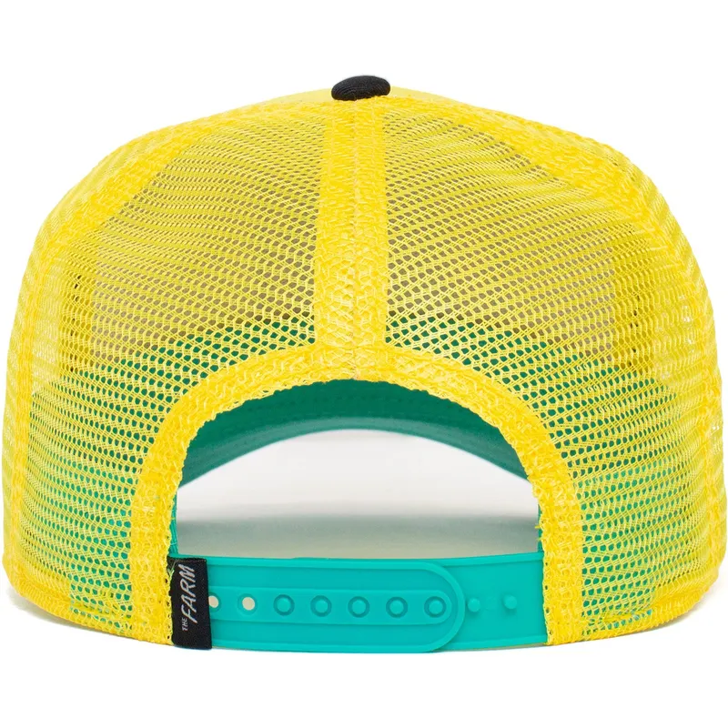 cappellino-trucker-giallo-e-nero-cane-labrador-retriever-loyal-doggy-trip-the-farm-di-goorin-bros