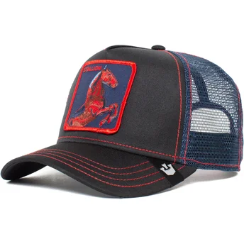 Svart truckerkeps häst Stallion Trip The Farm från Goorin Bros.