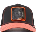 gorra-trucker-negra-y-roja-pantera-black-panther-dark-shines-the-farm-de-goorin-bros