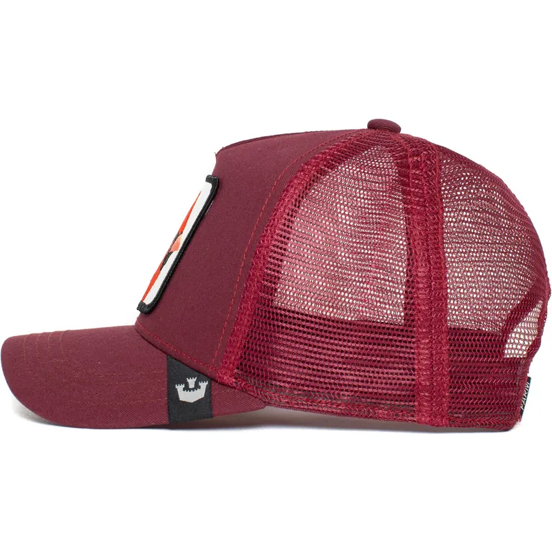 cappellino-trucker-granata-uccello-handsome-truckin-the-farm-di-goorin-bros