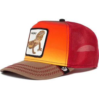cappellino-trucker-rosso-lucertola-prickly-dust-devil-the-farm-di-goorin-bros
