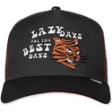 cappello-trucker-nero-lazy-tiger-hft-lazy-days-are-the-best-days-di-djinns