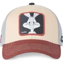 cappellino-curvo-beige-blu-marino-e-rosso-snapback-bugs-bunny-bu6-looney-tunes-di-capslab