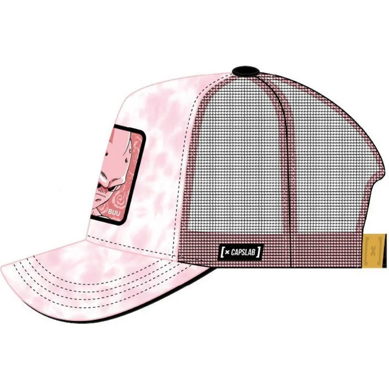 trucker-cap-rosa-und-weiss-kid-buu-kid3-dragon-ball-von-capslab