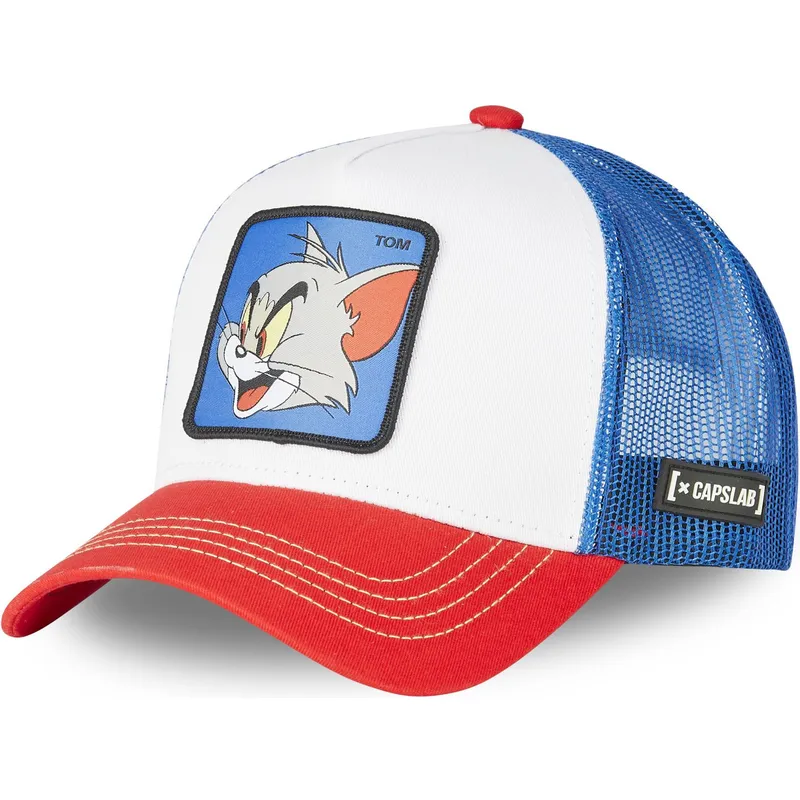 Gorra Trucker Blanca Azul Y Roja Tom To Looney Tunes De Capslab Caphunters Ch