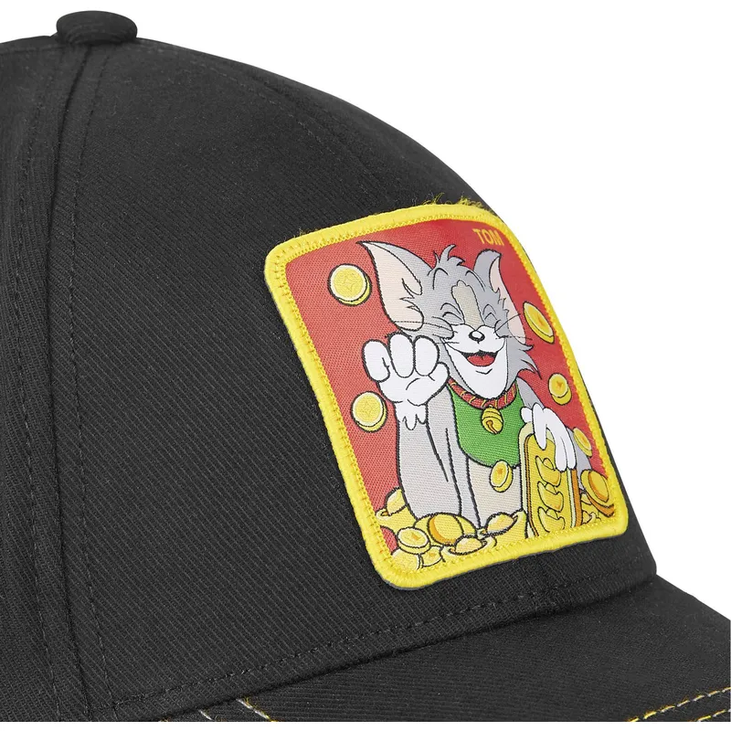 cappellino-curvo-nero-snapback-tom-t11-looney-tunes-di-capslab