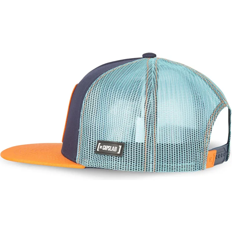cappello-piatto-trucker-blu-marino-e-arancione-son-goku-super-saiyan-blue-sa2-dragon-ball-di-capslab