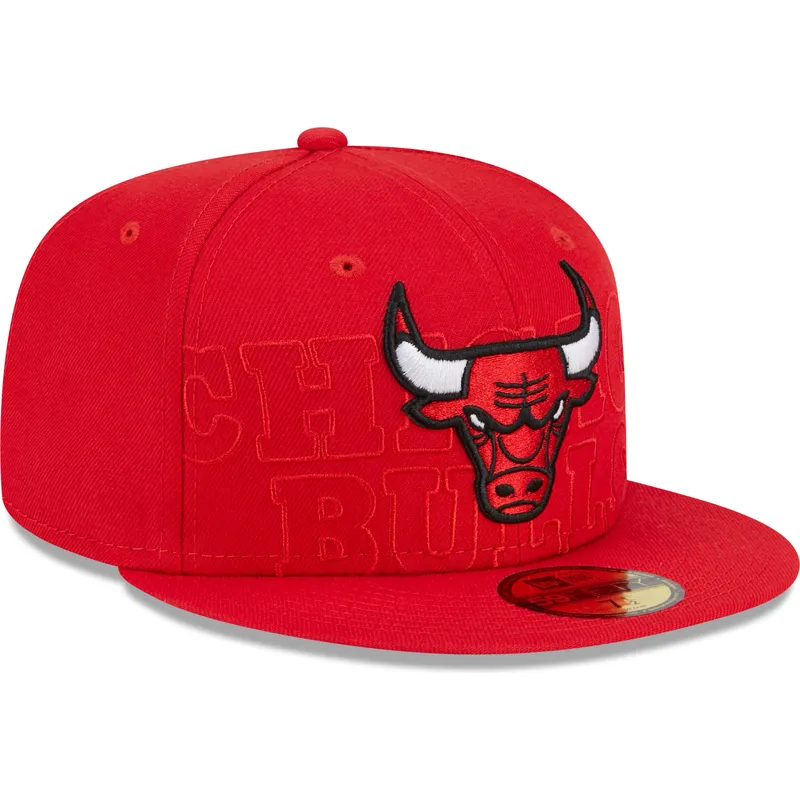 cappelli-piatta-rosso-regolato-59fifty-draft-edition-2023-dei-chicago-bulls-nba-di-new-era