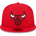 cappello-piatto-rosso-aderente-59fifty-draft-edition-2023-dei-chicago-bulls-nba-di-new-era