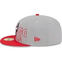 cappello-piatto-grigio-e-rosso-aderente-59fifty-draft-edition-2023-di-chicago-bulls-nba-di-new-era
