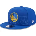 mutzen-flach-blau-snapback-9fifty-draft-edition-2023-der-golden-state-warriors-nba-von-new-era