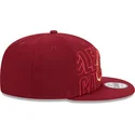 cappello-piatto-rosso-snapback-9fifty-draft-edition-2023-dei-cleveland-cavaliers-nba-di-new-era