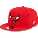 cappello-piatto-rosso-snapback-9fifty-draft-edition-2023-dei-chicago-bulls-nba-di-new-era