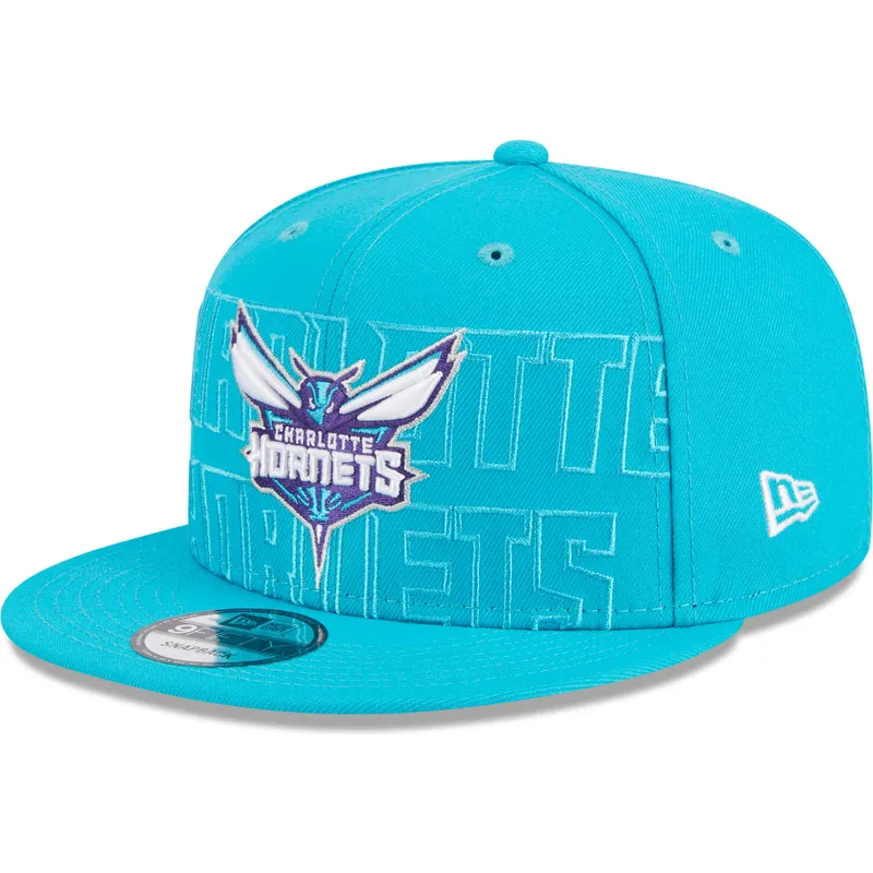 mutzen-flach-blau-snapback-9fifty-draft-edition-2023-der-charlotte-hornets-nba-von-new-era
