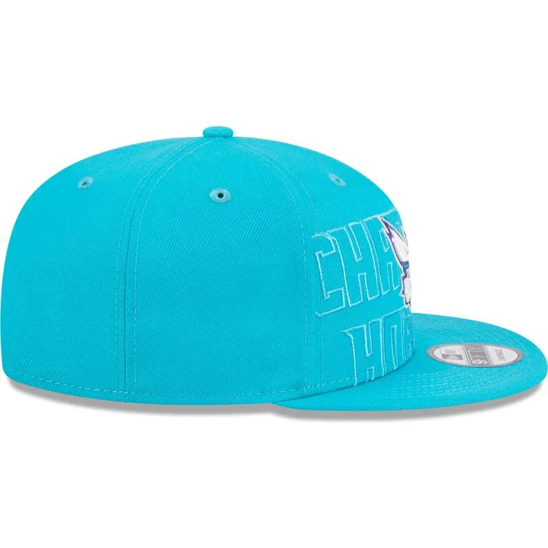 mutzen-flach-blau-snapback-9fifty-draft-edition-2023-der-charlotte-hornets-nba-von-new-era