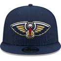 cappello-piatto-blu-navy-snapback-9fifty-draft-edition-2023-dei-new-orleans-pelicans-nba-di-new-era