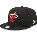 cappellino-nero-snapback-9fifty-draft-edition-2023-dei-miami-heat-nba-di-new-era
