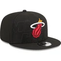 mutzen-flach-schwarz-snapback-9fifty-draft-edition-2023-der-miami-heat-nba-von-new-era