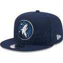 mutzen-flach-marineblau-snapback-9fifty-draft-edition-2023-der-minnesota-timberwolves-nba-von-new-era