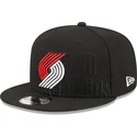 cappellino-nero-snapback-9fifty-draft-edition-2023-dei-portland-trail-blazers-nba-di-new-era
