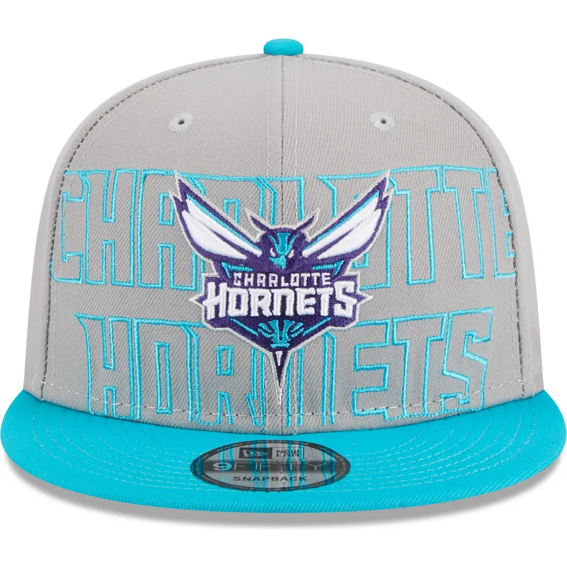 cappelli-piatta-grigio-snapback-9fifty-draft-edition-2023-dei-charlotte-hornets-nba-di-new-era