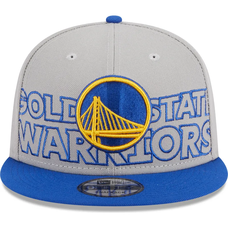 cappelli-piatta-grigio-snapback-9fifty-draft-edition-2023-dei-golden-state-warriors-nba-di-new-era