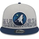 new-era-flat-brim-9fifty-draft-edition-2023-minnesota-timberwolves-nba-grey-and-navy-blue-snapback-cap