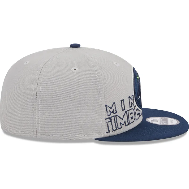 cappelli-piatta-grigio-snapback-9fifty-draft-edition-2023-dei-minnesota-timberwolves-nba-di-new-era